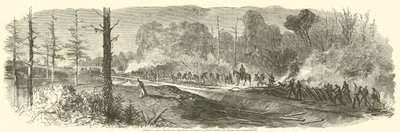 1864年8月，谢尔曼军队摧毁了Rough和Ready之间的梅肯铁路和琼斯伯勒 作者 美国学校