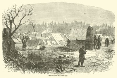 奴隶们的宿舍，詹姆斯军，1865年3月 作者 美国学校