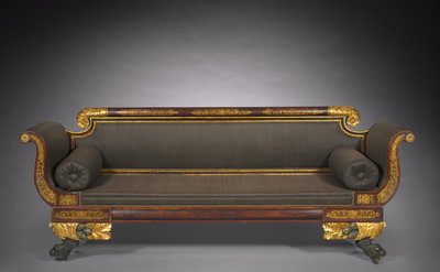 沙发，约1820年 作者 美国学校