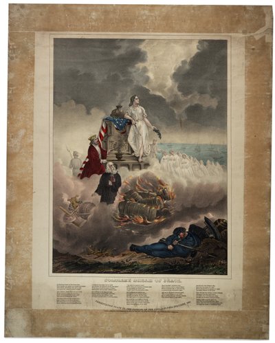 士兵梦想和平，1864年 作者 美国学校