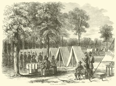 投票于总统的士兵，1864年9月 作者 美国学校