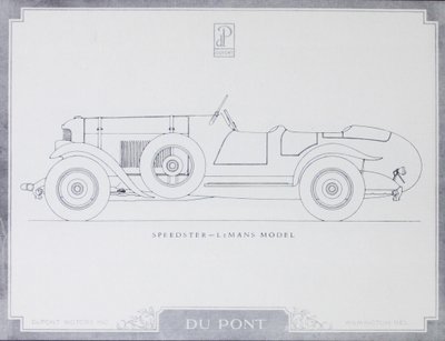Speedster  -  LeMans Model，DuPont Motor Cars，1921 作者 美国学校