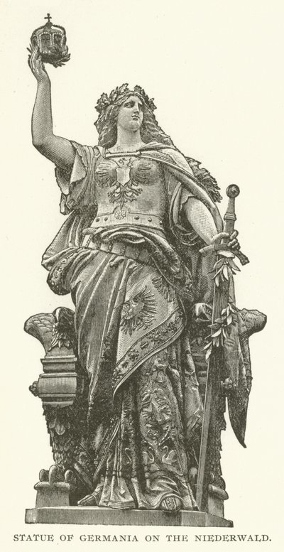 Germanie雕象在Niederwald的 作者 美国学校