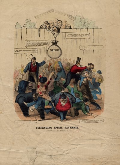 暂停支付费用，在费城发布，c。 1857年 作者 美国学校