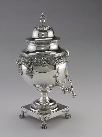 茶缸，哈维·刘易斯（Harvey Lewis）制作，1811-25年 作者 美国学校
