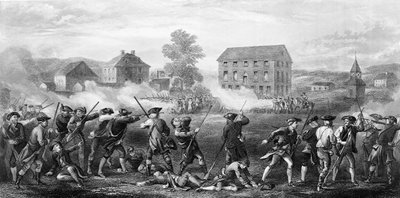 1775年4月19日列克星敦之战 作者 American School