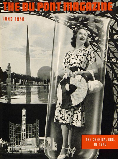 化学女孩，杜邦杂志的封面，1940年6月 作者 美国学校