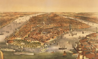 纽约市，酒吧。作者：Currier和Ives，1870年 作者 美国学校