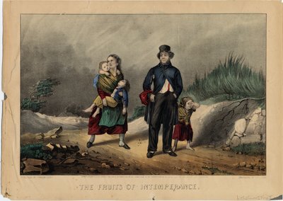 不节制的果实，酒吧。作者：Currier＆Ives，1870年 作者 美国学校