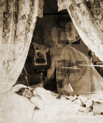 卫报天使，1901年（立体摄影） 作者 美国学校