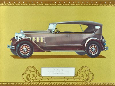 旅行车，帕卡德设计的定制八轮汽车，1930 年出版（彩色印刷版） 作者 美国学校
