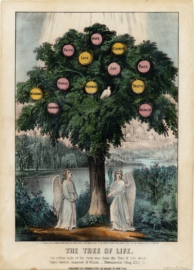 生命之树，酒吧。作者：Currier＆Ives，1870年 作者 美国学校