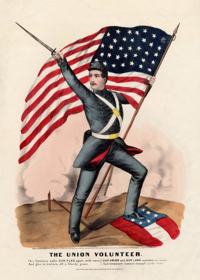 联盟志愿者，酒吧。作者：Currier＆Ives，1861年 作者 美国学校