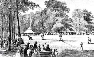 棒球俱乐部的第一次会议，纽约，1857年 作者 美国学校