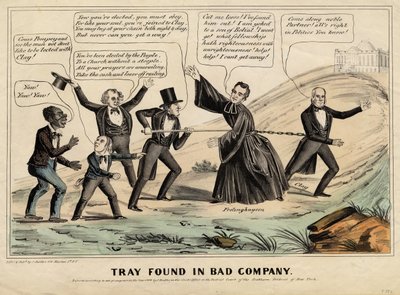 托盘在1844年由纽约J Baillie出版的坏公司中找到 作者 美国学校