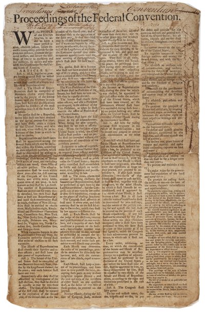 美国宪法，1787年9月10日（另见GLC 696084） 作者 美国学校