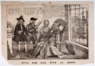 1837年，La Grippe与山姆大叔生病 作者 美国学校