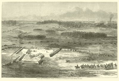 Union and Confederate位于彼得堡西南部，于1865年3月从信号站开始 作者 美国学校