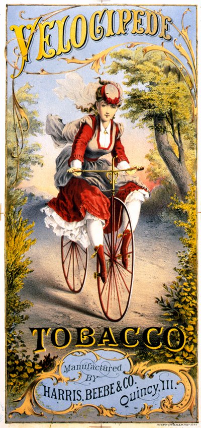 Velocipede 烟草杂志广告 作者 美国学校