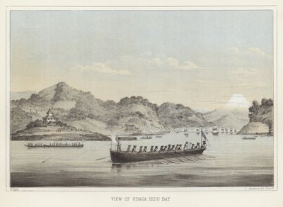 Uraga，Yedo海湾，日本看法 作者 美国学校