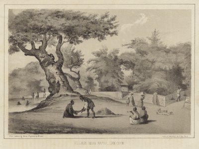 Napha，Lew Chew（琉球群岛）附近的村庄 作者 美国学校