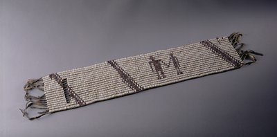 Wampum腰带，由宾夕法尼亚州Lenni Lenape印第安人制作 作者 美国学校