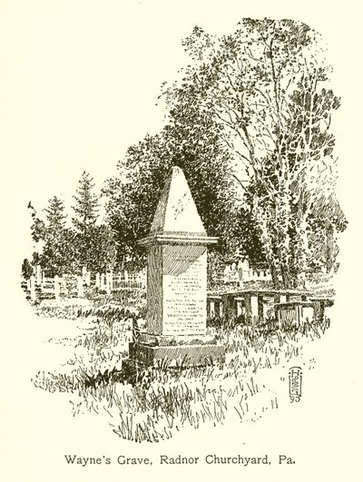 Waynes Grave，Radnor Churchyard，Pa 作者 美国学校