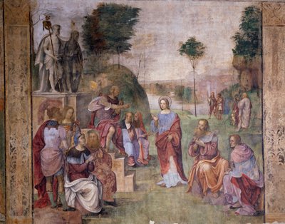 圣塞西莉亚的审判》，约 1506 年，阿米科-阿斯佩蒂尼（Amico Aspertini，1474 年或 1475-1552 年）创作，壁画，圣塞西莉亚（圣塞西莉亚）神学院，博洛尼亚，艾米利亚-罗马涅。意大利 作者 阿米科·阿斯贝蒂尼