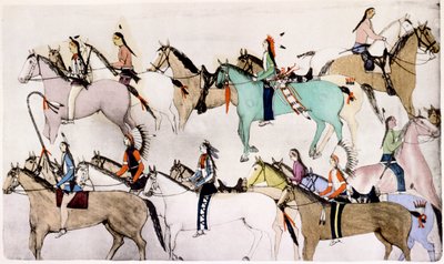 战役结束，c1900 作者 阿莫斯（Amos）Bad Heart Buffalo