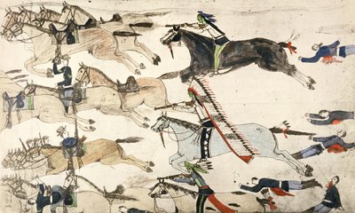 Marcus Reno少校的命令撤退（纸上墨水） 作者 阿莫斯（Amos）Bad Heart Buffalo