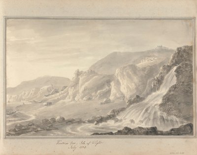 英格兰、苏格兰和威尔士的风景：怀特岛文特纳湾，1804 年 7 月 作者 阿莫斯·格林（Amos Green）