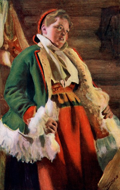 Braskkulla，一位来自摩洛的农民女孩，1911-1912年 作者 伦纳德·佐恩与众不同