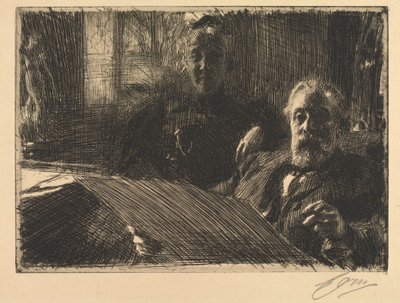 菲尔滕贝格夫妇，1895年。 作者 伦纳德·佐恩与众不同