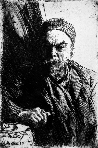 诗人保罗·韦尔兰的肖像1844-1896，1895年 作者 伦纳德·佐恩与众不同