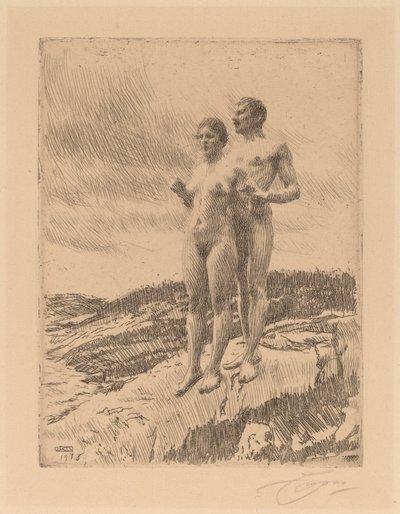 两人》，1916年。 作者 伦纳德·佐恩与众不同