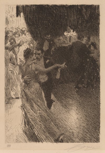 华尔兹》，1891年。 作者 伦纳德·佐恩与众不同