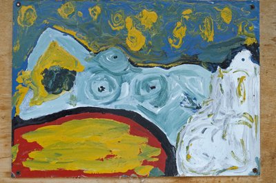 蓝色女性裸体 作者 