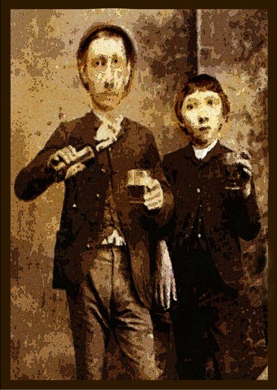 移民向家乡致敬，2002 年（数字绘画） 作者 