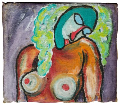 对莫迪里阿尼的愤怒 - 熟睡的女人 作者 