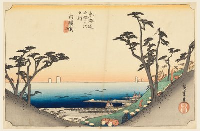 东海道五十三站》中的白冢关 作者 安藤广重