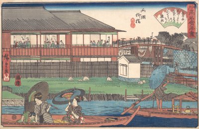 小野在龙谷柳桥，约1835-42年，约1835-42年。 作者 安藤广重