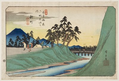 新町12号(彩色木版画) 作者 安藤或歌川广重