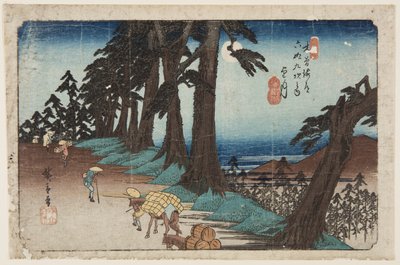 第26号，望月（彩色木版画 作者 安藤或歌川广重