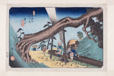 第33号，本山（彩色木版画 作者 安藤或歌川广重