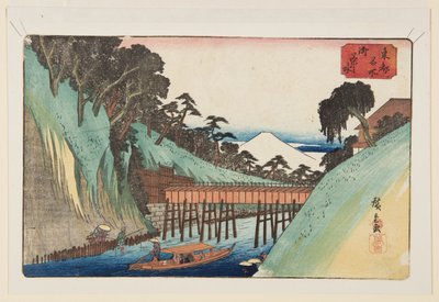 御茶水（彩色木版画） 作者 安藤或歌川广重