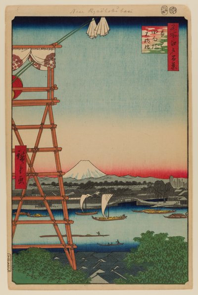 龙谷站和本柳桥 作者 安藤或歌川广重