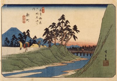 新町 作者 Ando or Utagawa Hiroshige