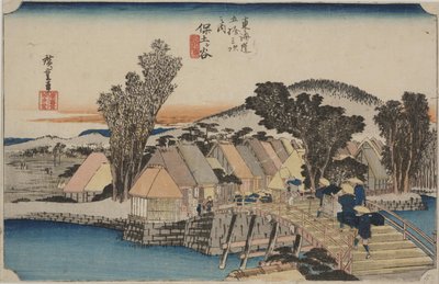 新町桥 作者 安藤或歌川广重