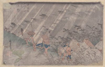 听（黑色木刻） 作者 安藤或歌川广重