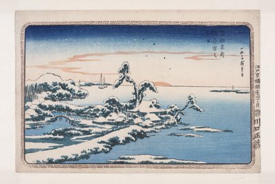 苏崎元旦之雪（彩色木版画）（Susaki yuki no hatsuhi) 作者 安藤或歌川广重